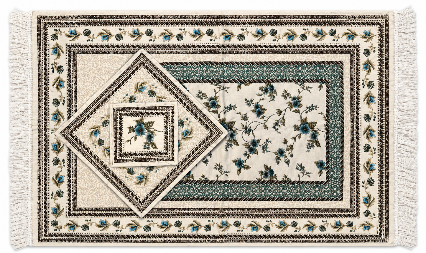 Luxury Dual-Sided Prayer Mat Gift Set