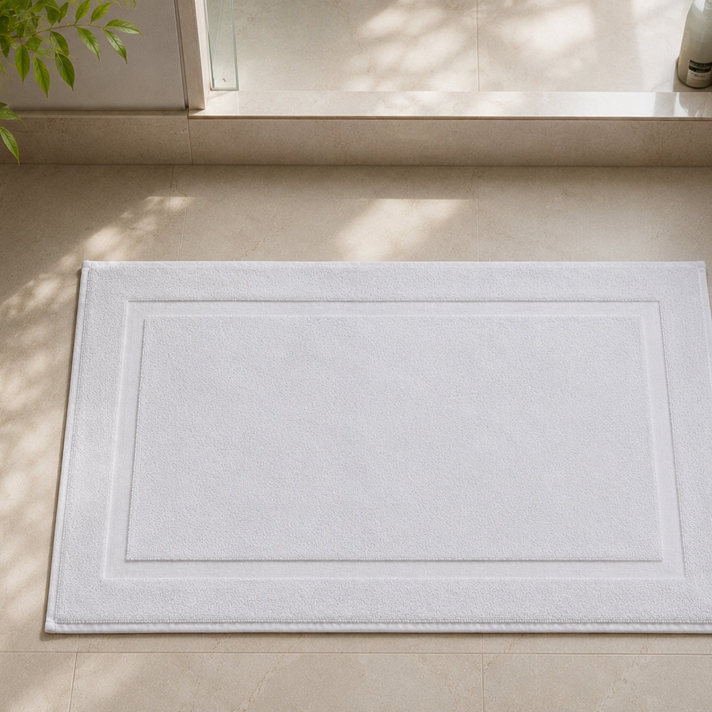 Premium Cotton Bath Mat – 1000 GSM