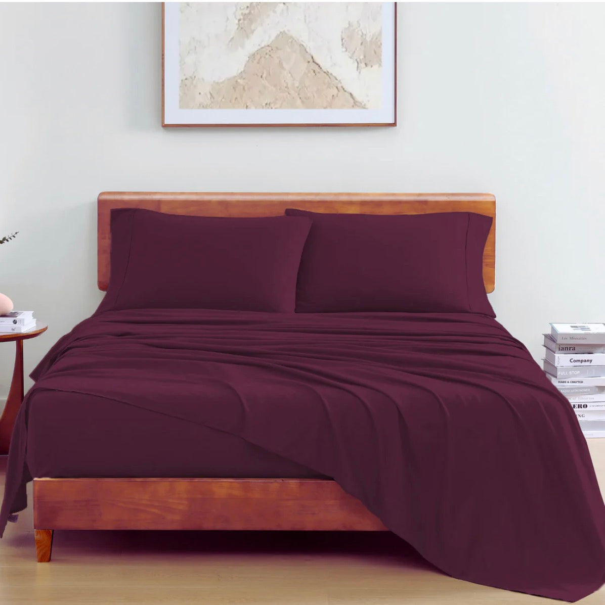 SOLID BedSheet Set- 300 Thread Count